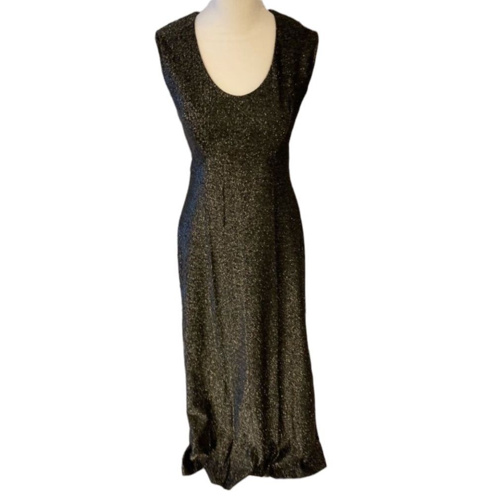 Vintage black formal dress & Jacket Set Medium
